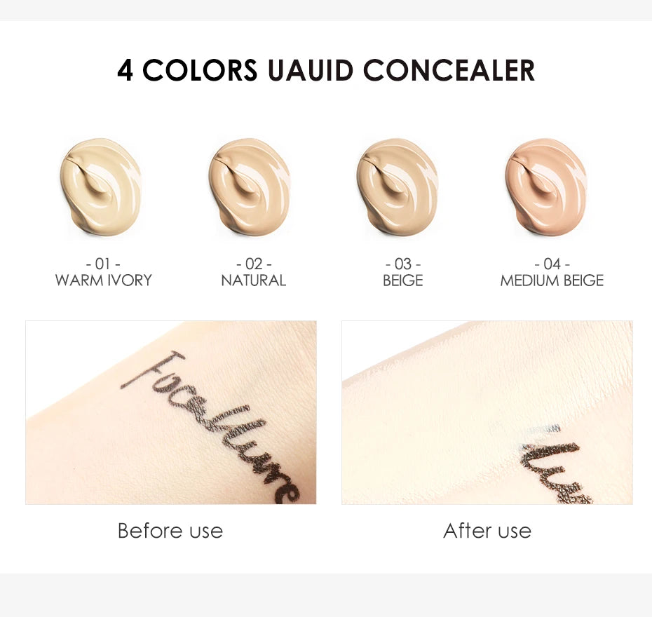 Wholesale FOCALLURE Waterproof High Coverage Face Concealer Cream Lasting Scar Acne Cover Moisturizing Liquid Foundation Makeup