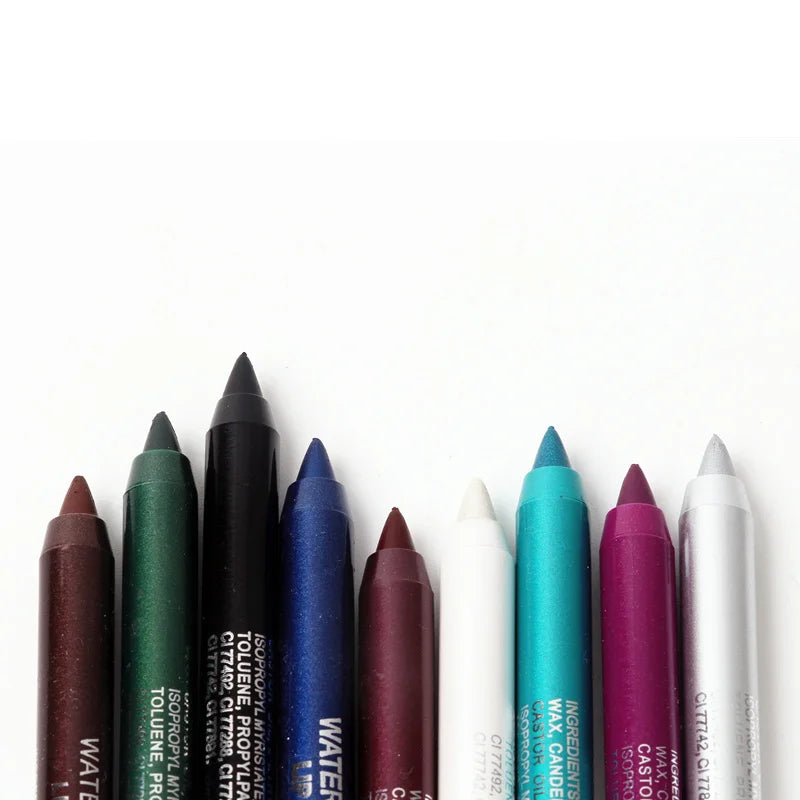 Hot Sale Beauty Tools for Women Eyes Makeup Tattoo Waterproof Pigment Color Eyeliner Pencil Gel Blue Purple White Eye Liner Pen