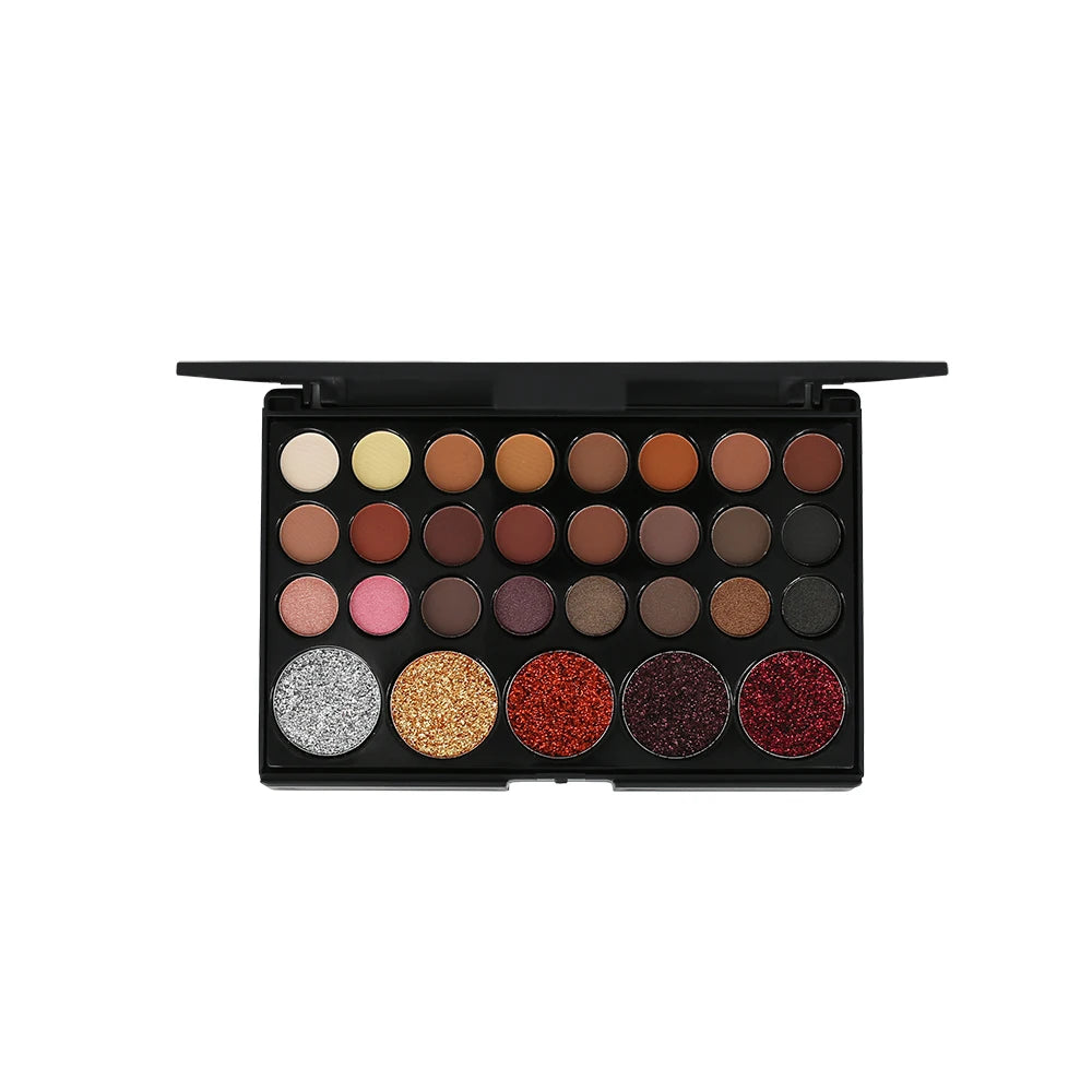 Popfeel Brand 123 Color Eye Shadow Pearlescent Matt Eye Shadow Blush Foundation Eye Shadow Makeup Pan Makeup