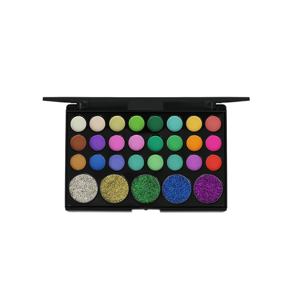 Popfeel Brand 123 Color Eye Shadow Pearlescent Matt Eye Shadow Blush Foundation Eye Shadow Makeup Pan Makeup