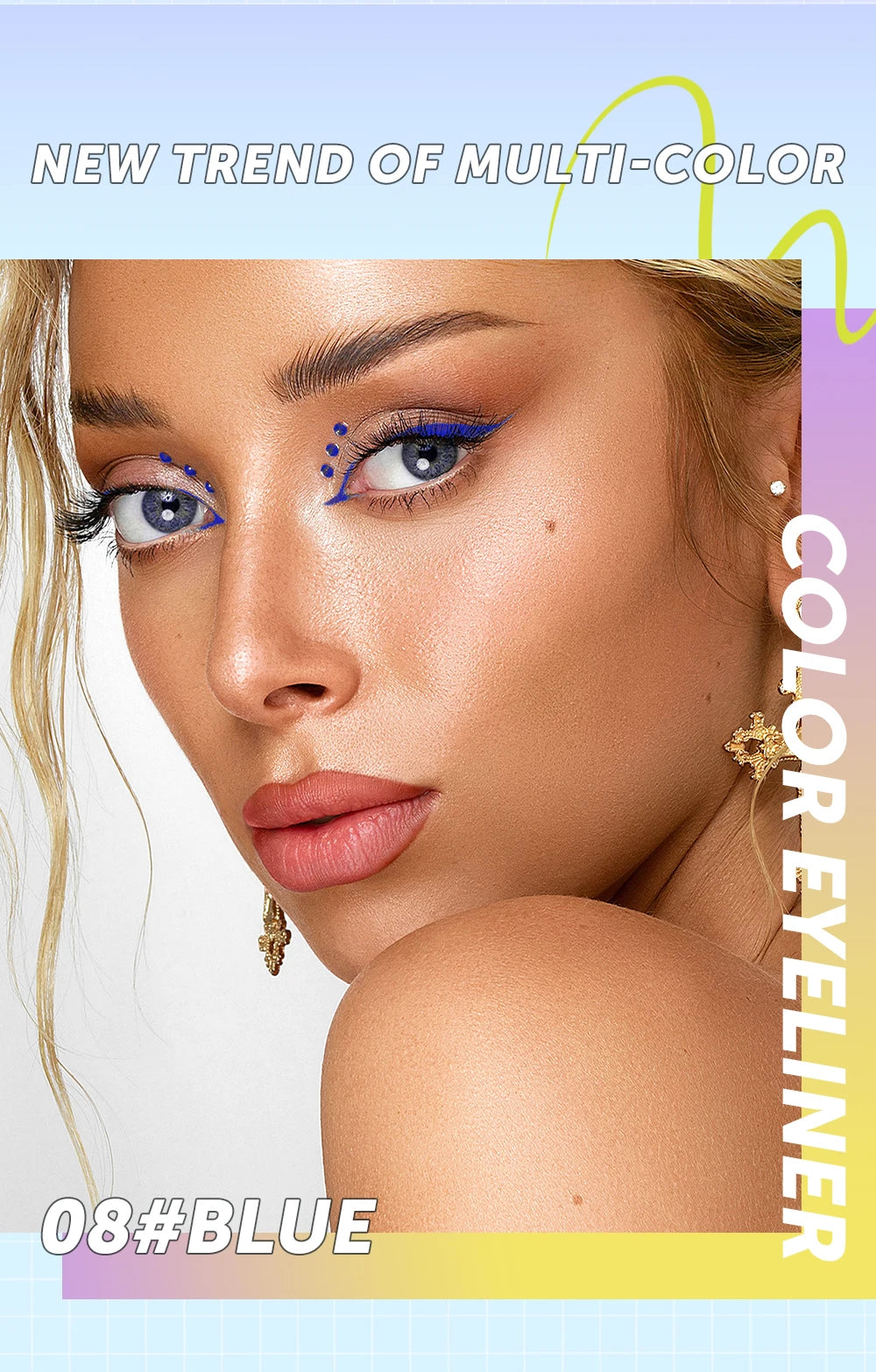 Ultra-Thin Black Eyeliner Pencil Waterproof Long Lasting Smooth 12 Colors Colorful Liquid Eyeliner High Makeup Pigment Eye Liner