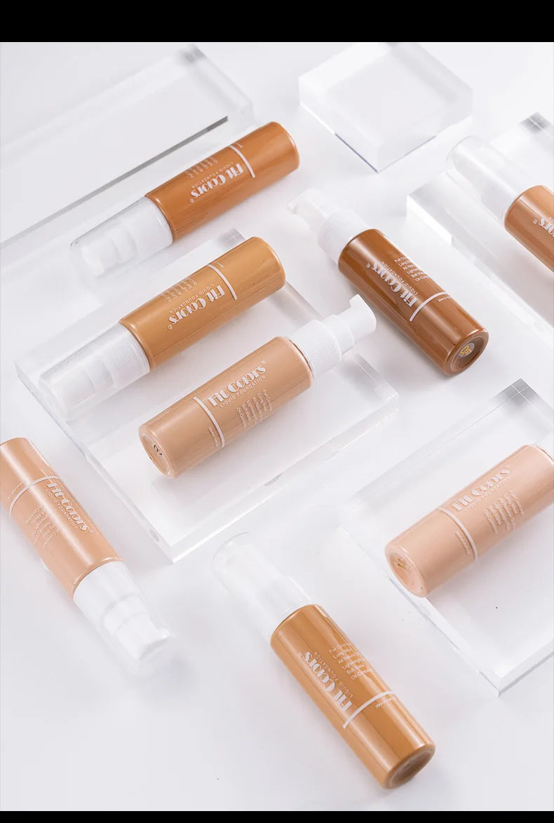 Waterproof Matte Face Liquid Foundation 30ml Full Coverage Whitening Face Concealer Makeup Base Cream Cosmetics for Women