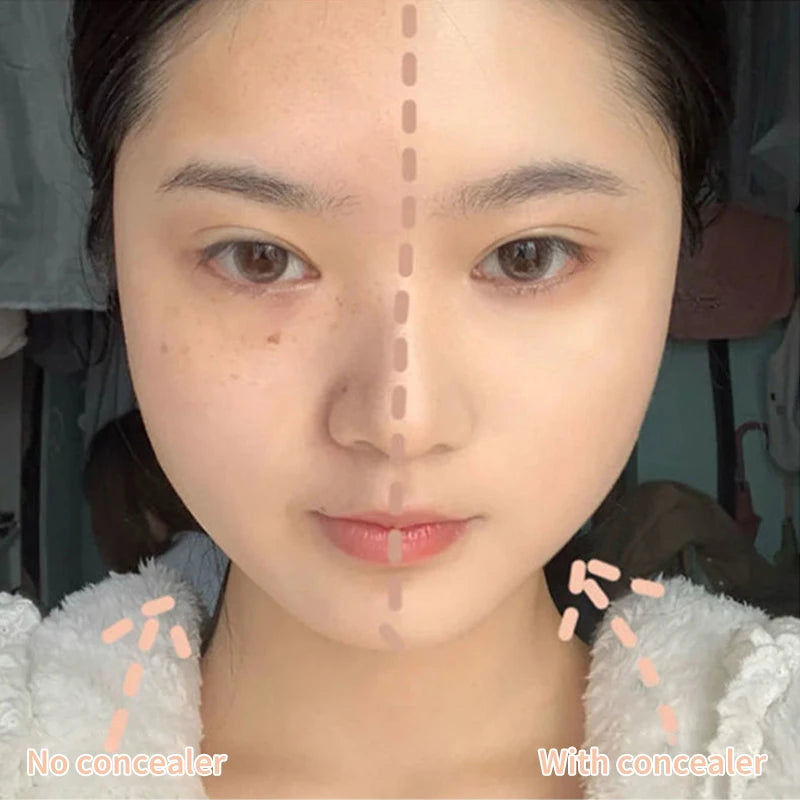 3 Colors Brand Foundation Concealer for Dark Circles,Tears,Freckles,Acne,Pigmentation blemishes Waterproof Full Coverage Makeup