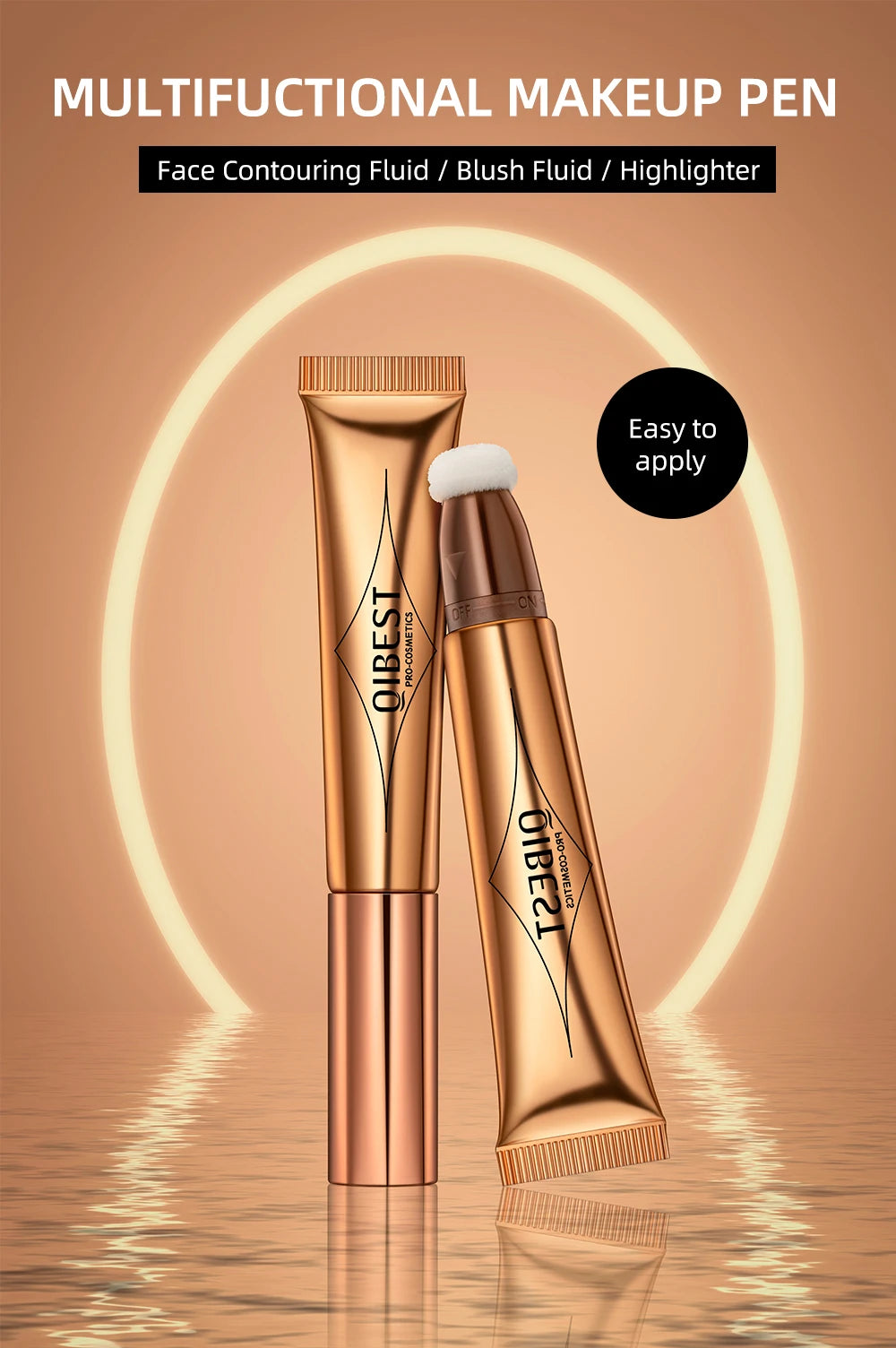Makeup Multi-use Contour Blush Stick Brighten Cheek Cosmetic Soft Smooth Face Liquid Blusher Natural Bronzers Highlighters Tint