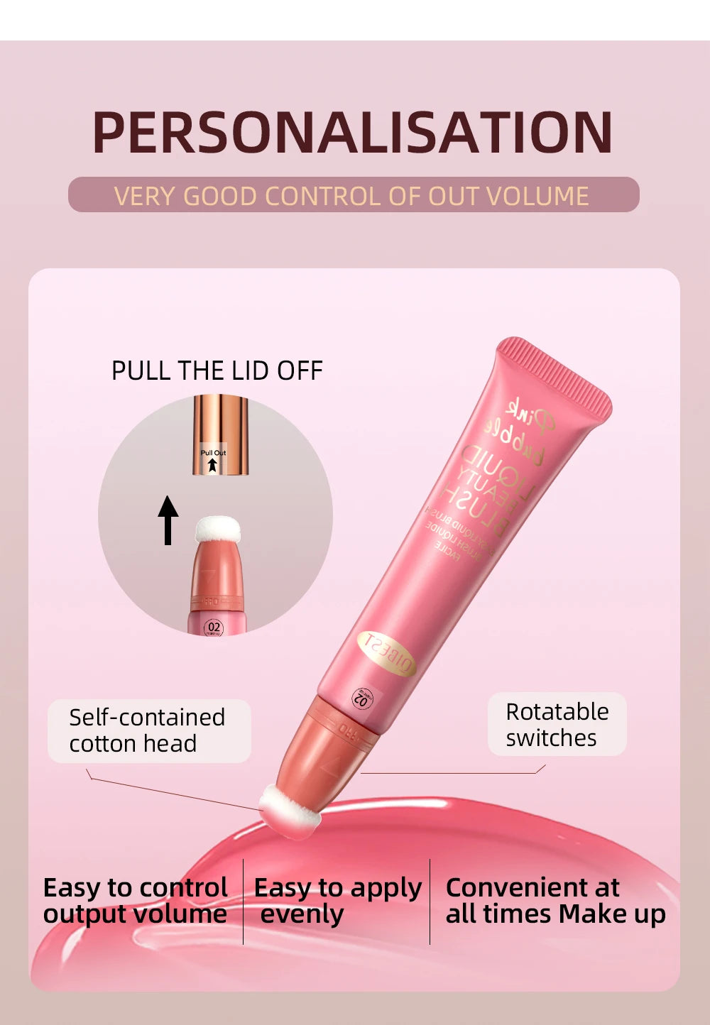 Makeup Multi-use Contour Blush Stick Brighten Cheek Cosmetic Soft Smooth Face Liquid Blusher Natural Bronzers Highlighters Tint