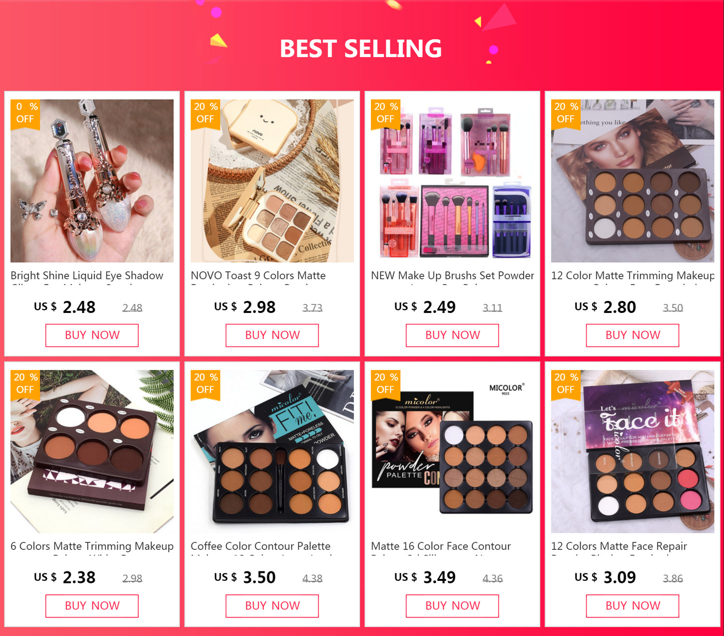 Coffee Color Contour Palette Makeup 12 Colors Long-Lasting Matte Eyeshadow Face Highlighters Make Up Contouring Powder Cosmetics