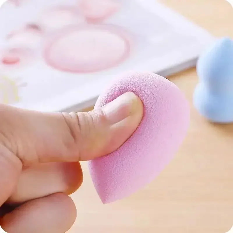 50pcs Mini Cosmetic Egg Puff Blending Foundation Powder Makeup Blender Applicator Sponge Dry Wet Use Face Puffs Air Cushion Tool