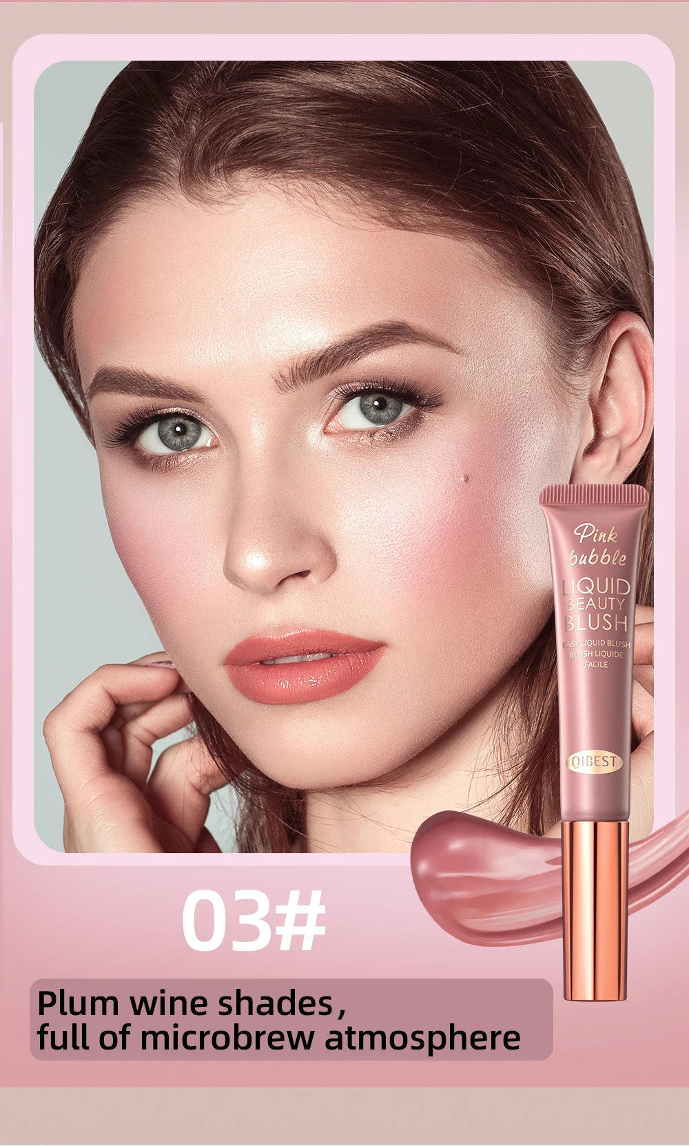 Makeup Multi-use Contour Blush Stick Brighten Cheek Cosmetic Soft Smooth Face Liquid Blusher Natural Bronzers Highlighters Tint
