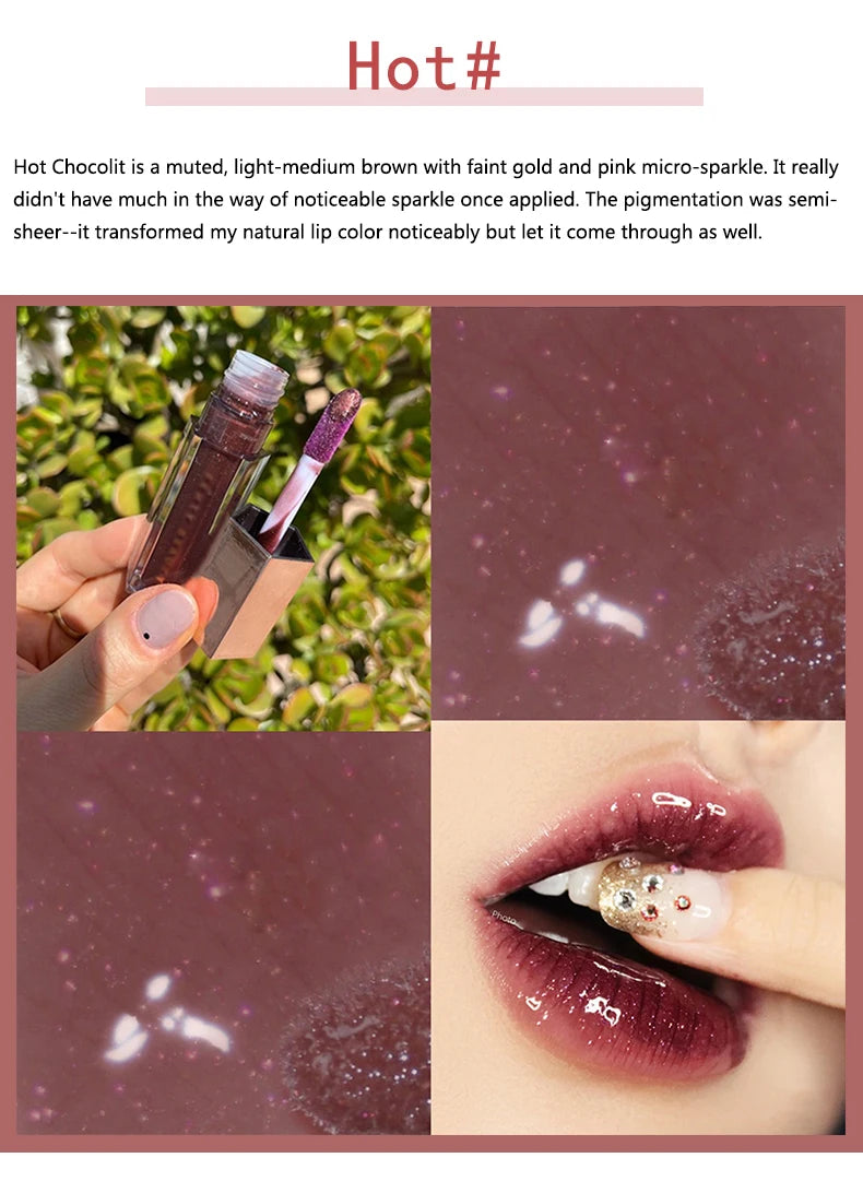 FB Gloss Bomb Cream&Heat Color Drip Lipgloss Glitter Moisturizing Plumper Long Lasting Lipgloss Makeup Liquid Lipstick 9ml