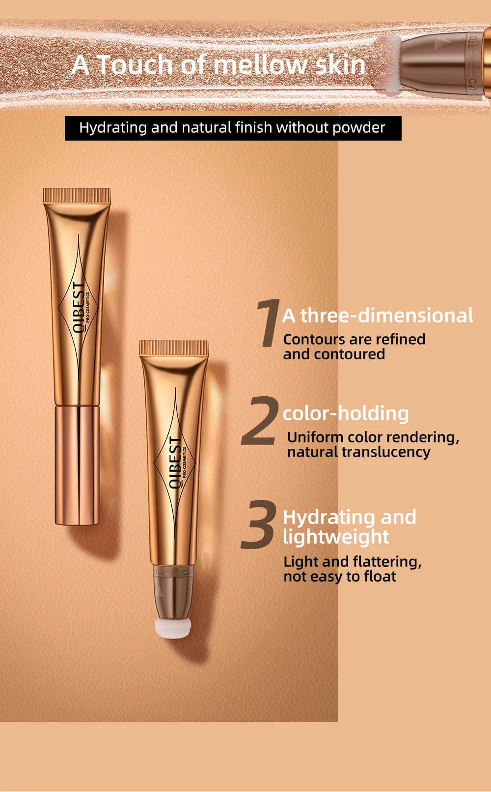 Makeup Multi-use Contour Blush Stick Brighten Cheek Cosmetic Soft Smooth Face Liquid Blusher Natural Bronzers Highlighters Tint