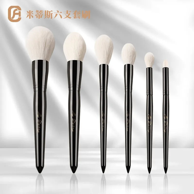 1pc White Goat Hair Powder Makeup brushes Highlight Loose Blush Precision Crease Detail Eye Shadow Make up brush Eyeshadow soft