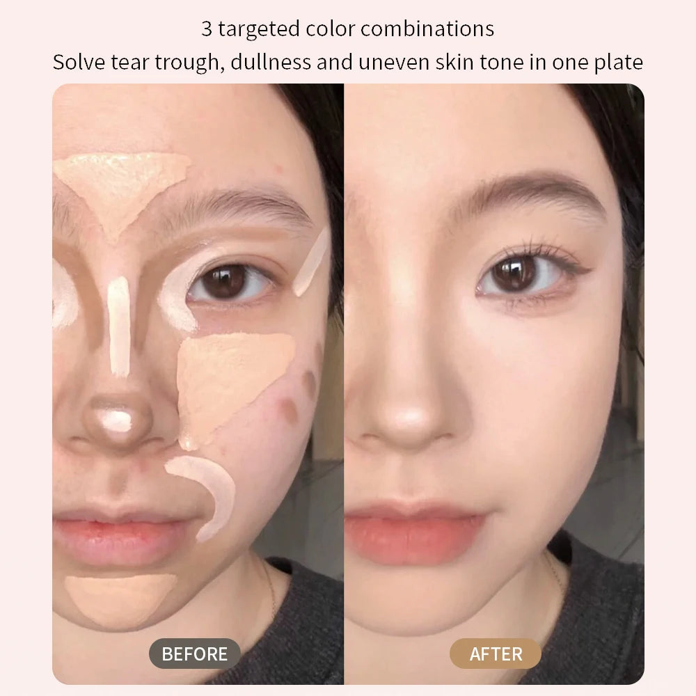 4 Colors Moisturizing Liquid Concealer Cream Cover Acne Spots Dark Circles Contouring Foundation Modify Skin Tone Stick Makeup