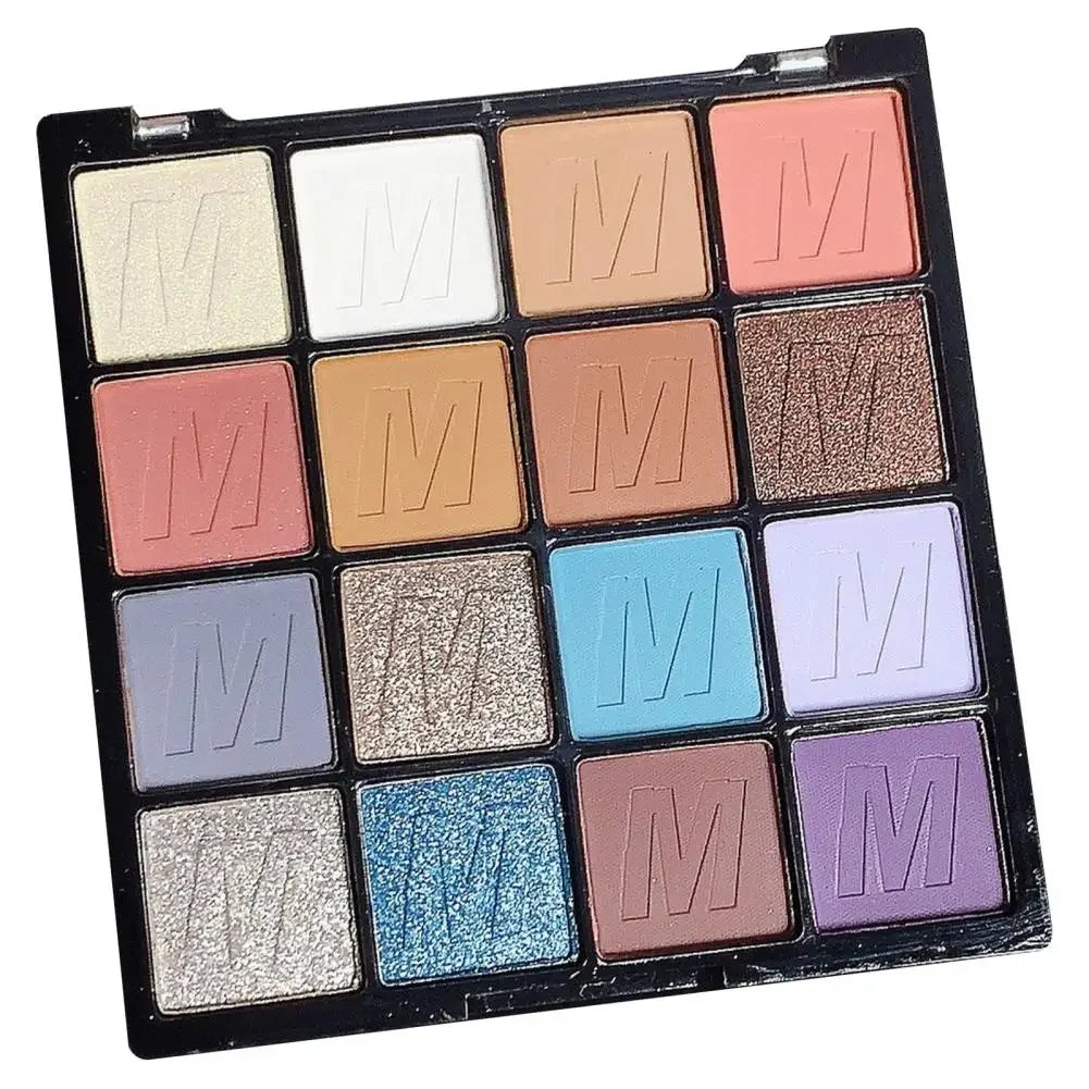 Pearlescent Eye Shadow Plattee Long Lasting Waterproof Eyeshadow Matte Glitter Eyeshadow Palette 16Colors Eyes Make Up Cosmetics