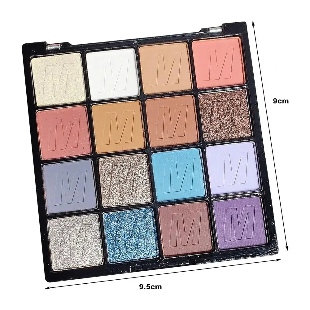 Pearlescent Eye Shadow Plattee Long Lasting Waterproof Eyeshadow Matte Glitter Eyeshadow Palette 16Colors Eyes Make Up Cosmetics