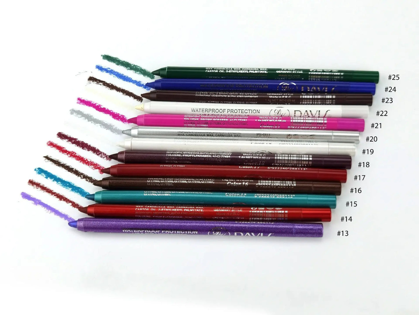 Hot Sale Beauty Tools for Women Eyes Makeup Tattoo Waterproof Pigment Color Eyeliner Pencil Gel Blue Purple White Eye Liner Pen