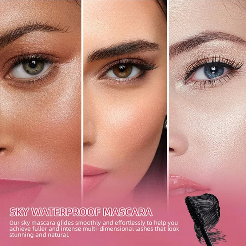 Waterproof Lengthening Eyelashes Mascara Long Lasting Makeup Silky Lash Eye Black Extension Smudge-proof Eye Korean Cosmetic