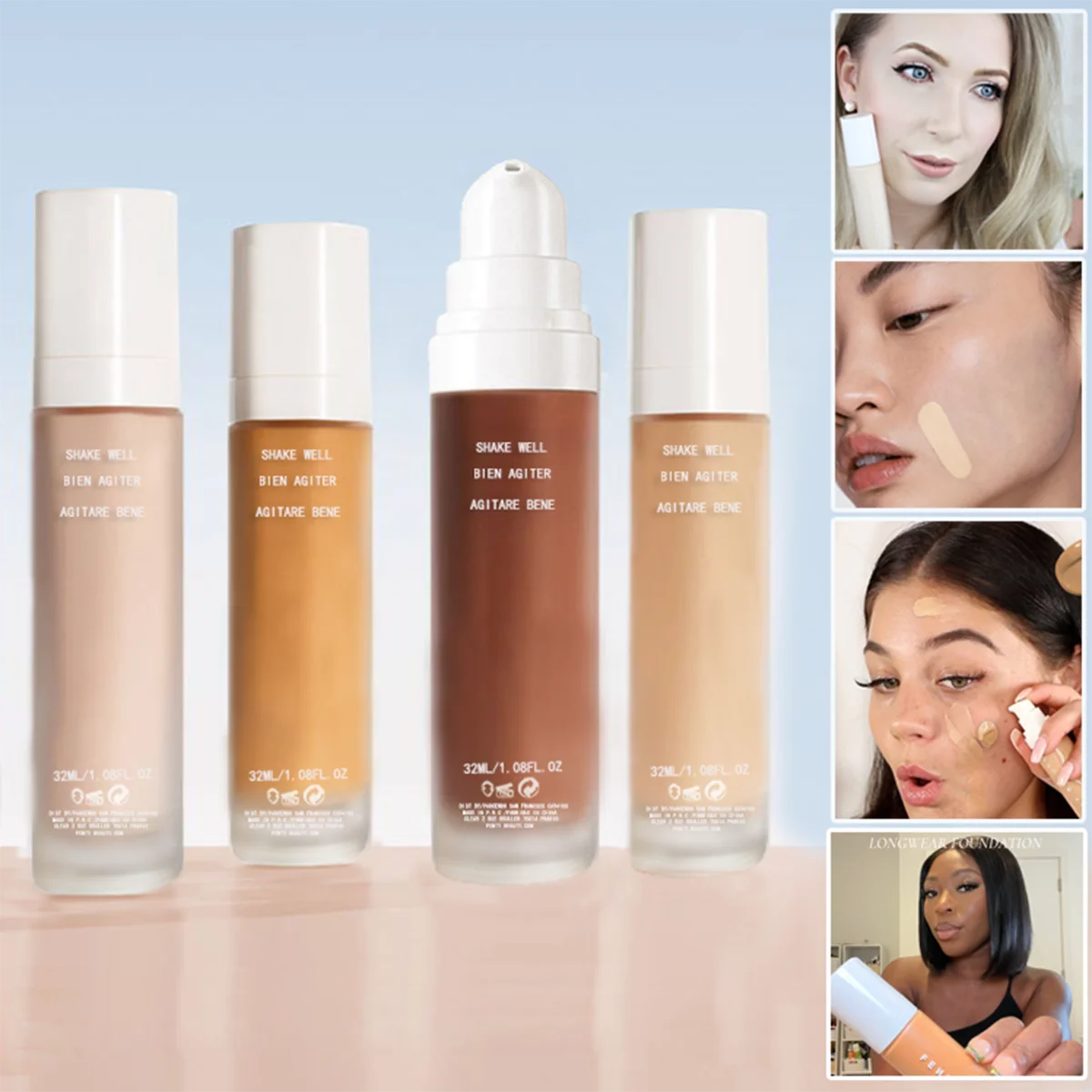 Fenty Pro Filt'r Soft Matte Longwear Foundation Full Coverage Longwear Hydrating Waterproof Liquid Face Concealer