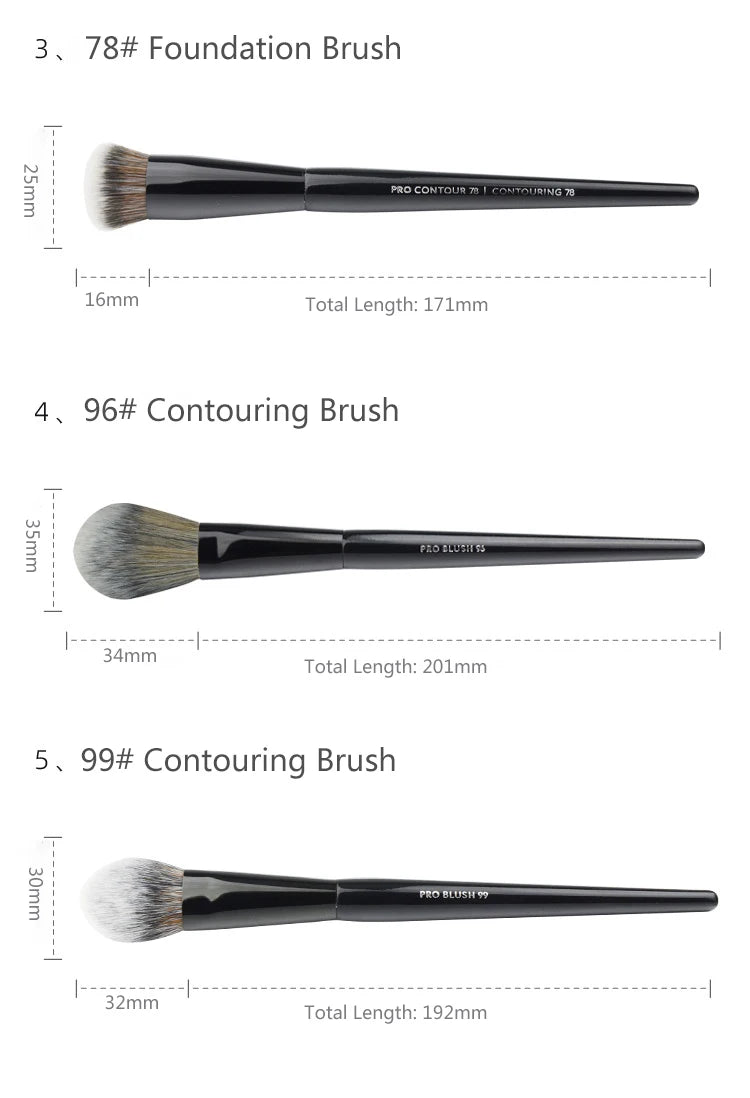 SP-B Series Makeup Brushes Soft Fluffy For Cosmetic Beauty Foundation Powder Eyeshadow Concealer Blending Blush Makeup Brush
