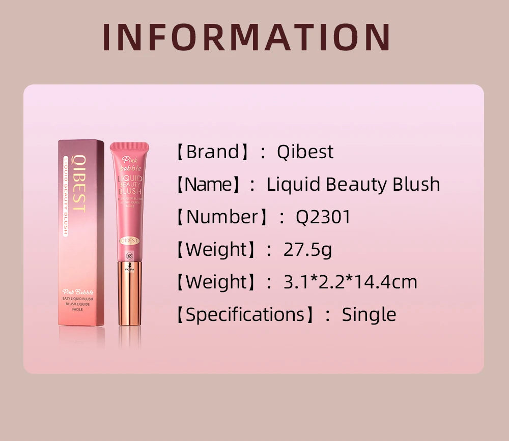 Makeup Multi-use Contour Blush Stick Brighten Cheek Cosmetic Soft Smooth Face Liquid Blusher Natural Bronzers Highlighters Tint