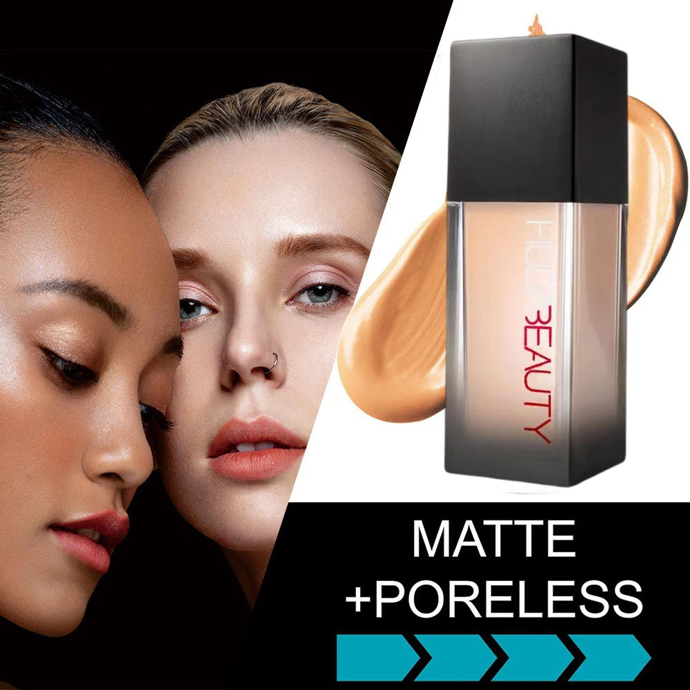 Flawless Liquid Foundation Matte Concealer Nourishing Long-Lasting 34ml Facial Makeup Concealed Pores Fine Breathable Cosmetics