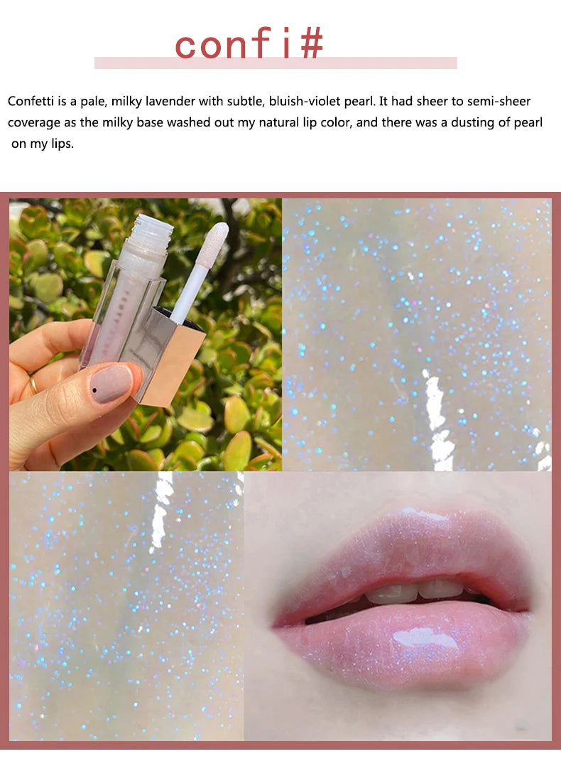 FB Gloss Bomb Cream&Heat Color Drip Lipgloss Glitter Moisturizing Plumper Long Lasting Lipgloss Makeup Liquid Lipstick 9ml
