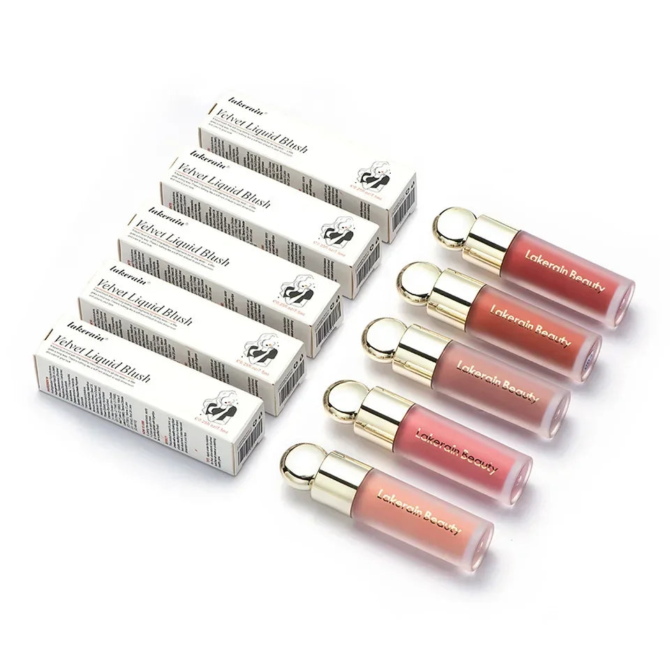 Liquid Blush Velvet Matte Eyeshadow Facial pigment Lasting Powder Fender Beautiful Natural Cream Orange Peach Rare Blush Makeups