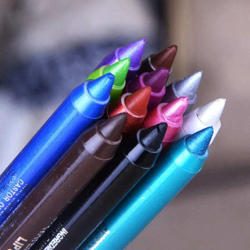 Hot Sale Beauty Tools for Women Eyes Makeup Tattoo Waterproof Pigment Color Eyeliner Pencil Gel Blue Purple White Eye Liner Pen