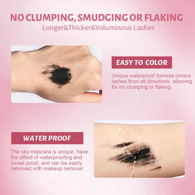 Waterproof Lengthening Eyelashes Mascara Long Lasting Makeup Silky Lash Eye Black Extension Smudge-proof Eye Korean Cosmetic