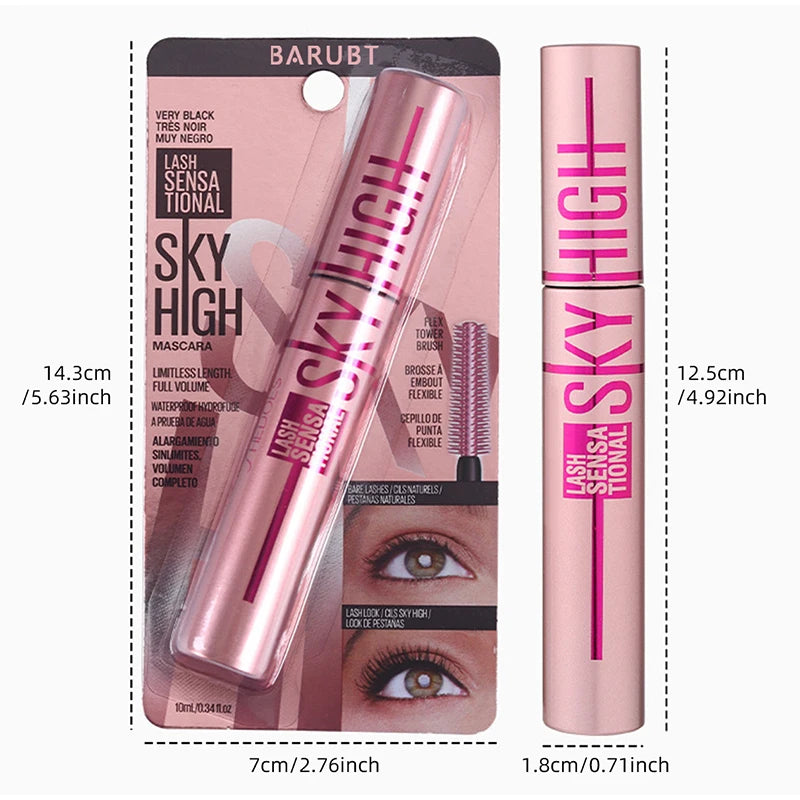 Waterproof Lengthening Eyelashes Mascara Long Lasting Makeup Silky Lash Eye Black Extension Smudge-proof Eye Korean Cosmetic