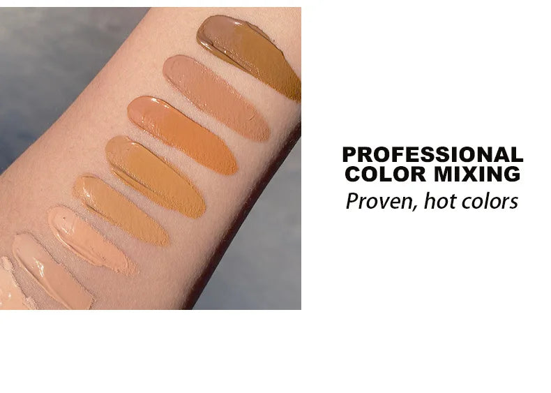 Waterproof Matte Face Liquid Foundation 30ml Full Coverage Whitening Face Concealer Makeup Base Cream Cosmetics for Women
