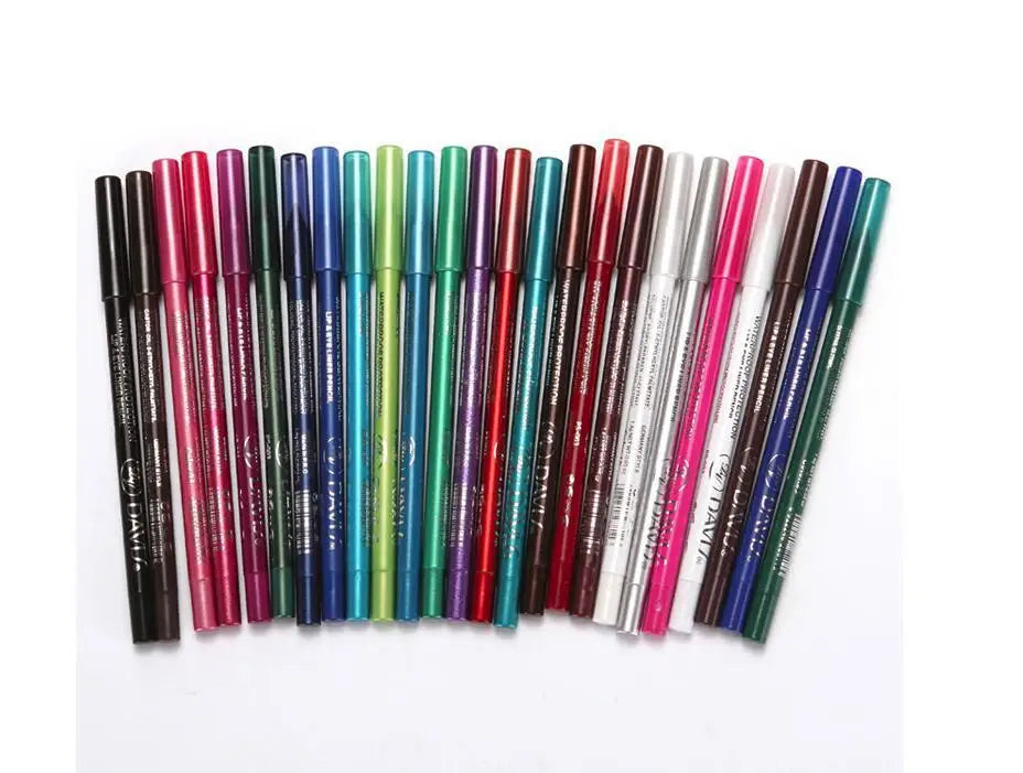 Hot Sale Beauty Tools for Women Eyes Makeup Tattoo Waterproof Pigment Color Eyeliner Pencil Gel Blue Purple White Eye Liner Pen