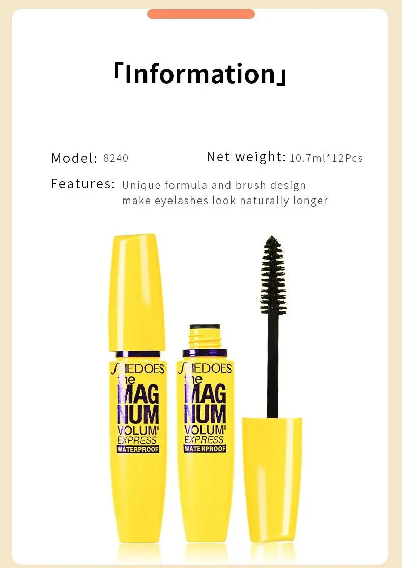 3D Mascara Eyelash Black Professional Eyelash Brush Long Lasting Natural Waterproof Curl Thick Lengthen Eye Makeup Cosmetics